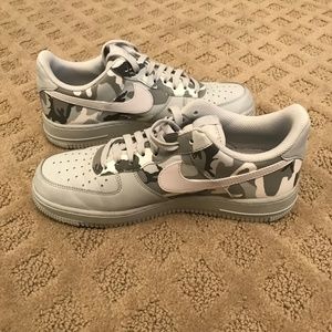 nike air force 1 low pure platinum wolf grey camo